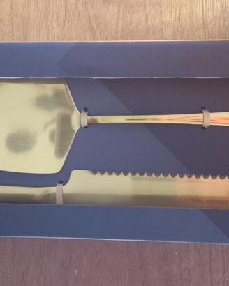 paletta e coltello color oro 