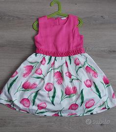 Vestito fucsia bambina 8-9 anni