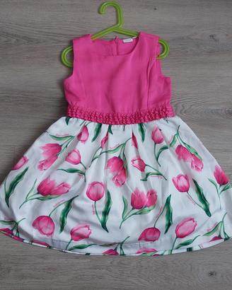 Vestito fucsia bambina 8-9 anni