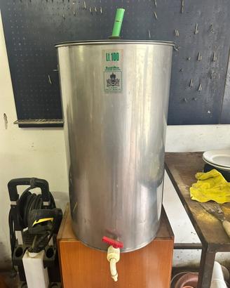 Tino olio/vino 100L acciaio inox.