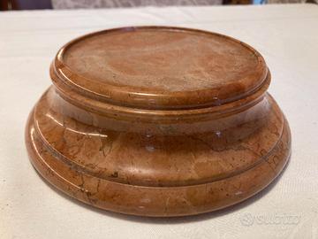 Coppia di basi in marmo rosa – diametro 18 cm