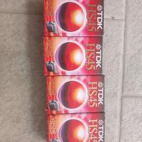 4 CASSETTE PER VIDEOCAMERA 