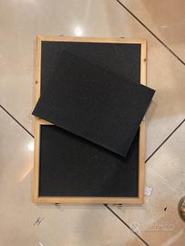 Scatola legno con spugna