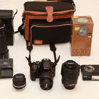 Nikon D3400 + obiettivi e accessori