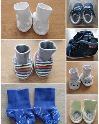 Scarpine culla e babbucce