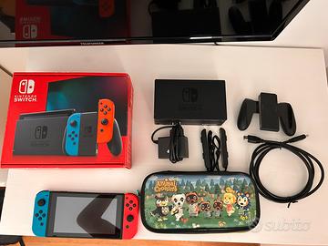 Nintendo switch + custodia Animal crossing