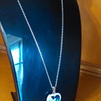 Collana e Cuore Swarovski Element originale  crist