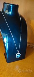 Collana e Cuore Swarovski Element originale  crist