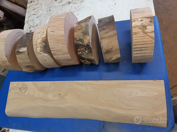 Legno di ulivo/noce/ciliegio per tornitura