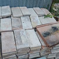 pianelle usate antiche 15x30x2.5 fatte a mano