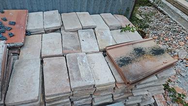 pianelle usate antiche 15x30x2.5 fatte a mano