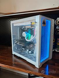 Pc Gaming White RGB RTX 5060 8GB 5600x SSD 1TB