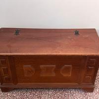 Cassapanca vintage apribile in legno