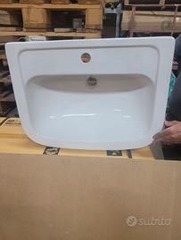 Lavabo semi incasso NUOVO, bianco lucido