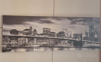 Quadro tela New York con brillantini