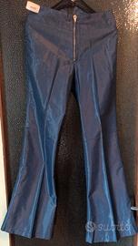 Pantaloni in tessuto sintetico vintage anni '70