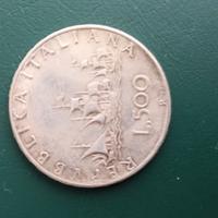 500 lire d'argentodella Repubblica Italiana,