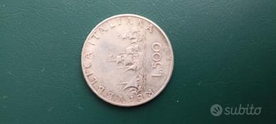 500 lire d'argentodella Repubblica Italiana,