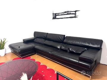 Divano in vera pelle Nicoletti