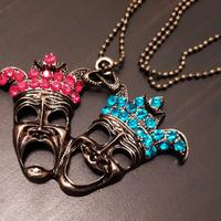 Collana Grande Pendente Maschera Teatrale
