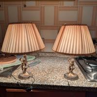 Coppia di abat-jour classiche con putti – eleganti