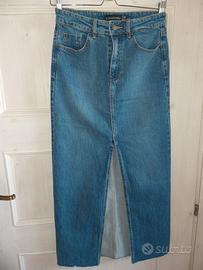 Gonna jeans lunga