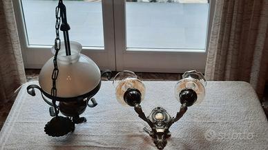 stock 2 lampadari vintage rustico