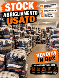 Stock abbigliamento usato firmato Grado A