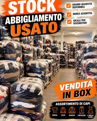 Stock abbigliamento usato firmato Grado A