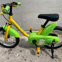 Bicicletta bambino bambina B-Twin 14”