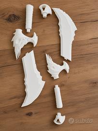 cosplay lame del caos Kratos God of war 