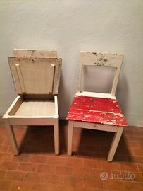 sedie legno con ribaltina