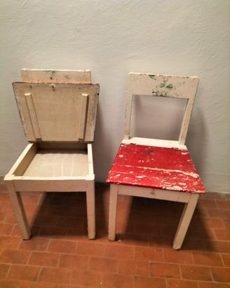 sedie legno con ribaltina