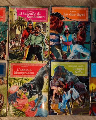 Lotto 8 libri Emilio Salgari – ciclo Sandokan