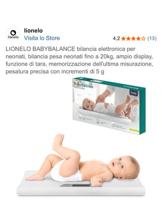 bilancia per neonati Lionello