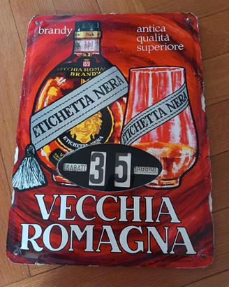 Calendario perpetuo vintage pubblicitario
