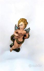 antica Deliziosa scultura  raffigurante un angelo