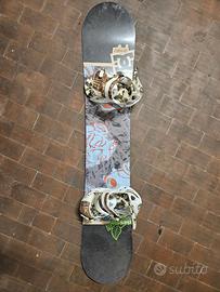 Tavola snowboard DC + attacchi NITRO