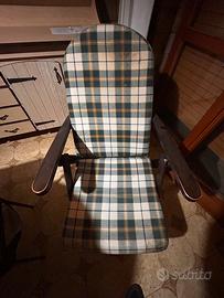 Poltrona imbottita  sedia a sdraio reclinabile