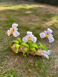 Fiori in legno naturale