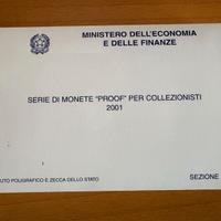 SERIE DIVISIONALE PROOF ANNO 2001