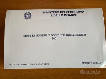 SERIE DIVISIONALE PROOF ANNO 2001