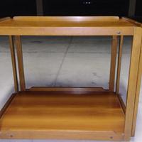 Carrello portavivande legno massello con ruote