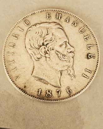 REGNO D'ITALIA Vittorio Emanuele II  5 lire 1976