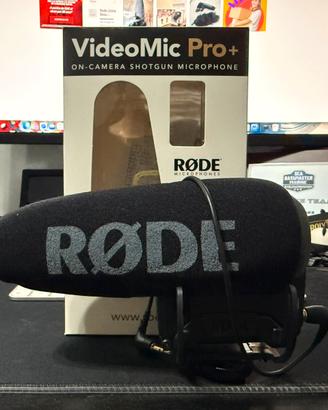 RØDE VideoMic Pro+ Microfono Shotgun professionale