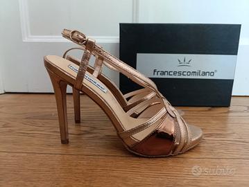Sandalo n.39 oro con tacco