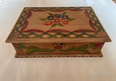 Scatola in legno 1946 Valli di Lanzo 