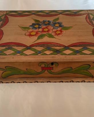 Scatola in legno 1946 Valli di Lanzo 