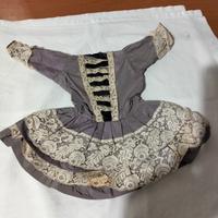 Vestito vintage in pura seta per bambola