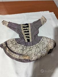 Vestito vintage in pura seta per bambola